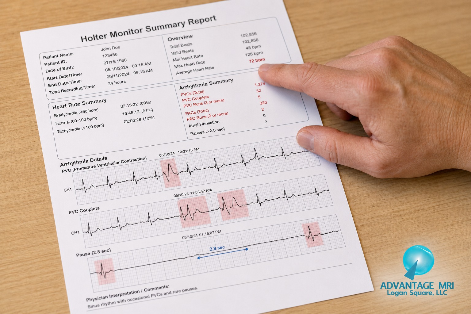 how to read holter monitor results